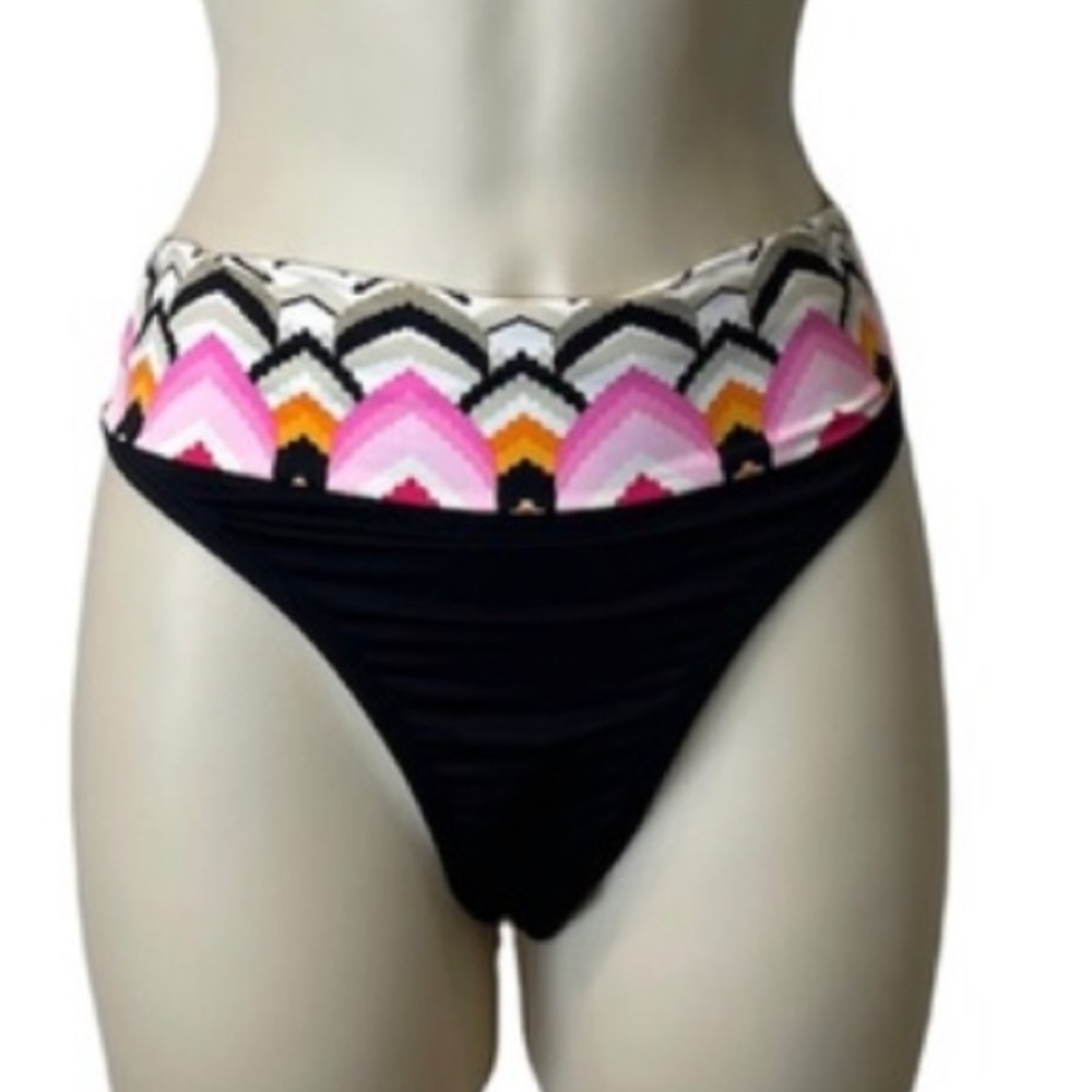 La Blanca Fold-Over Banded Bikini Bottoms